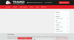 Desktop Screenshot of inmobiliariatrauko.com